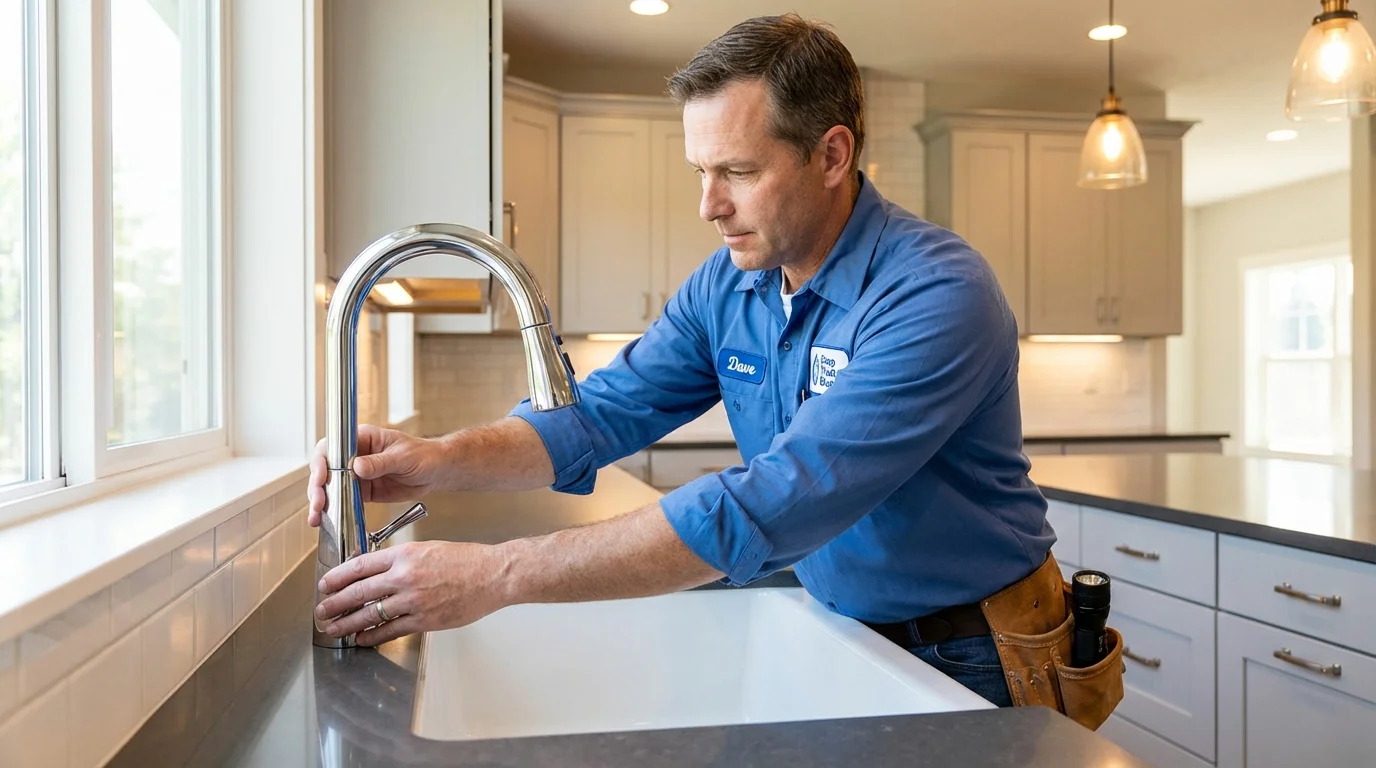 Kitchen faucet installation by Johns Plumbing LLC in Elk City